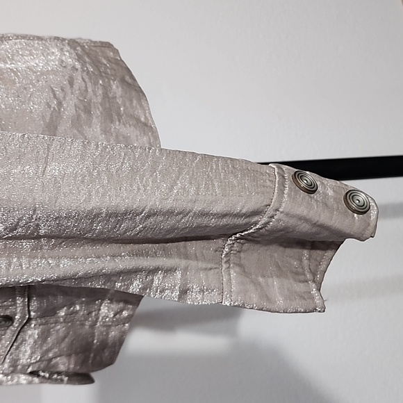 Tribal Blazer Shimmering Lightweight Jacket Champagne Size 10 - Picture 10 of 17